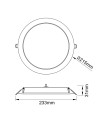 EILAT * EMPOTRABLE LED CCT 18W BLANCO